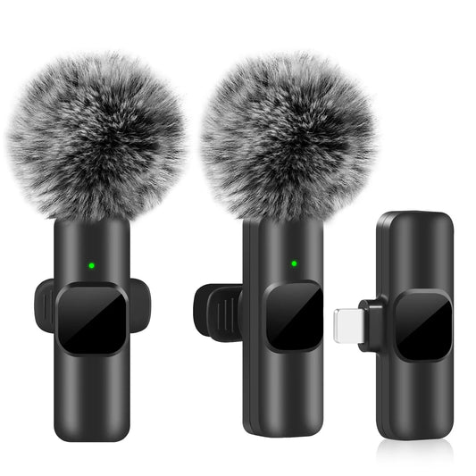 NEW Wireless Lavalier Microphone Audio Video Recording Mini Mic For iPhone