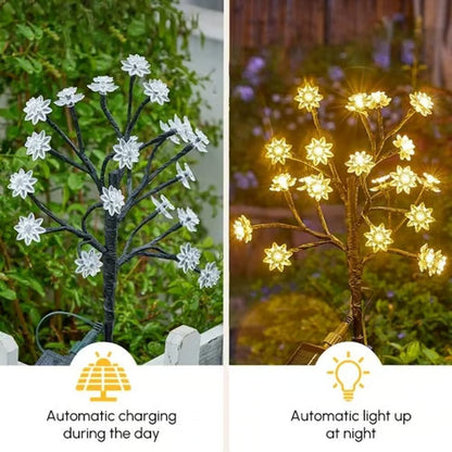 🌸Outdoor Waterproof Cherry Blossom Multicolor Solar Garden Lights