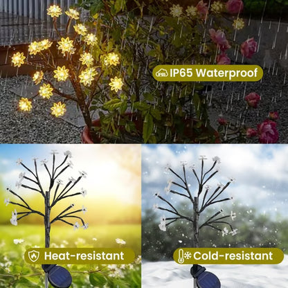 🌸Outdoor Waterproof Cherry Blossom Multicolor Solar Garden Lights